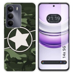 Funda Silicona para Realme 14x 5G diseño Camuflaje 01 Dibujos