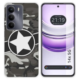 Funda Silicona para Realme 14x 5G diseño Camuflaje 02 Dibujos
