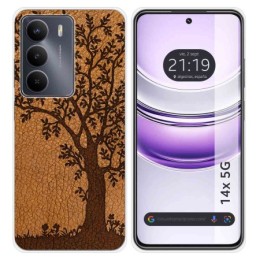Funda Silicona para Realme 14x 5G diseño Cuero 03 Dibujos