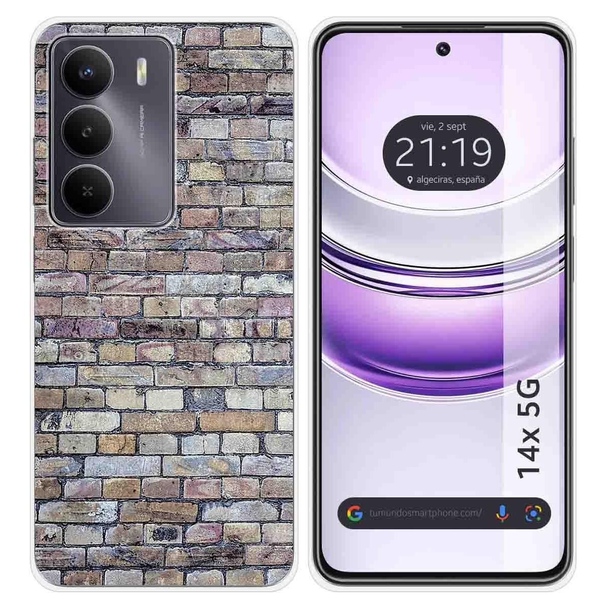 Funda Silicona para Realme 14x 5G diseño Ladrillo 02 Dibujos