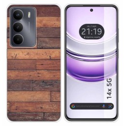Funda Silicona para Realme 14x 5G diseño Madera 03 Dibujos