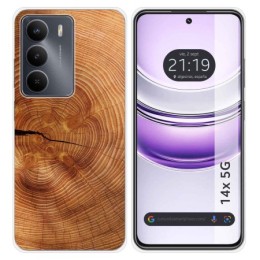 Funda Silicona para Realme 14x 5G diseño Madera 04 Dibujos