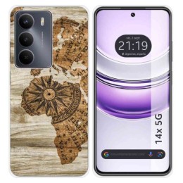 Funda Silicona para Realme 14x 5G diseño Madera 07 Dibujos