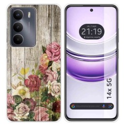 Funda Silicona para Realme 14x 5G diseño Madera 08 Dibujos