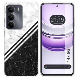 Funda Silicona para Realme 14x 5G diseño Mármol 01 Dibujos