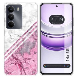 Funda Silicona para Realme 14x 5G diseño Mármol 03 Dibujos