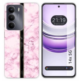Funda Silicona para Realme 14x 5G diseño Mármol 04 Dibujos