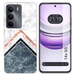 Funda Silicona para Realme 14x 5G diseño Mármol 05 Dibujos
