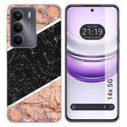 Funda Silicona para Realme 14x 5G diseño Mármol 07 Dibujos