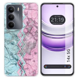 Funda Silicona para Realme 14x 5G diseño Mármol 08 Dibujos