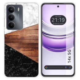 Funda Silicona para Realme 14x 5G diseño Mármol 11 Dibujos