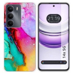 Funda Silicona para Realme 14x 5G diseño Mármol 15 Dibujos