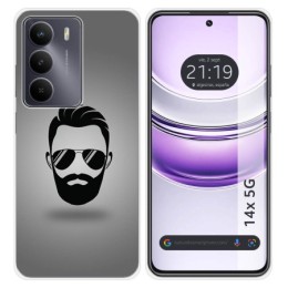Funda Silicona para Realme 14x 5G diseño Barba Dibujos
