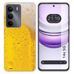 Funda Silicona para Realme 14x 5G diseño Cerveza Dibujos