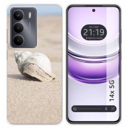 Funda Silicona para Realme 14x 5G diseño Concha Dibujos