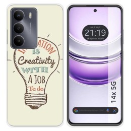 Funda Silicona para Realme 14x 5G diseño Creativity Dibujos