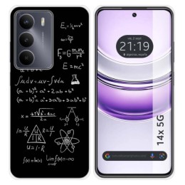 Funda Silicona para Realme 14x 5G diseño Formulas Dibujos