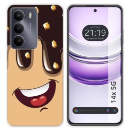 Funda Silicona para Realme 14x 5G diseño Helado Chocolate Dibujos
