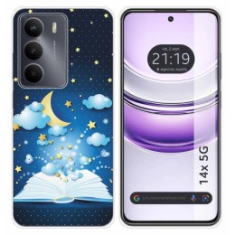 Funda Silicona para Realme 14x 5G diseño Libro Cuentos Dibujos