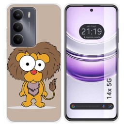 Funda Silicona para Realme 14x 5G diseño Leon Dibujos
