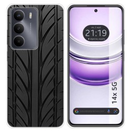 Funda Silicona para Realme 14x 5G diseño Neumatico Dibujos