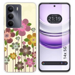 Funda Silicona para Realme 14x 5G diseño Primavera En Flor Dibujos