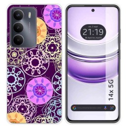 Funda Silicona para Realme 14x 5G diseño Radial Dibujos