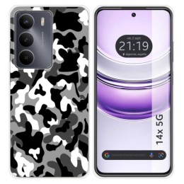 Funda Silicona para Realme 14x 5G diseño Snow Camuflaje Dibujos