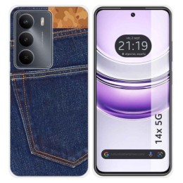 Funda Silicona para Realme 14x 5G diseño Vaquero Dibujos