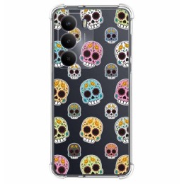 Funda Silicona Antigolpes para Realme 14x 5G diseño Catrina Dibujos