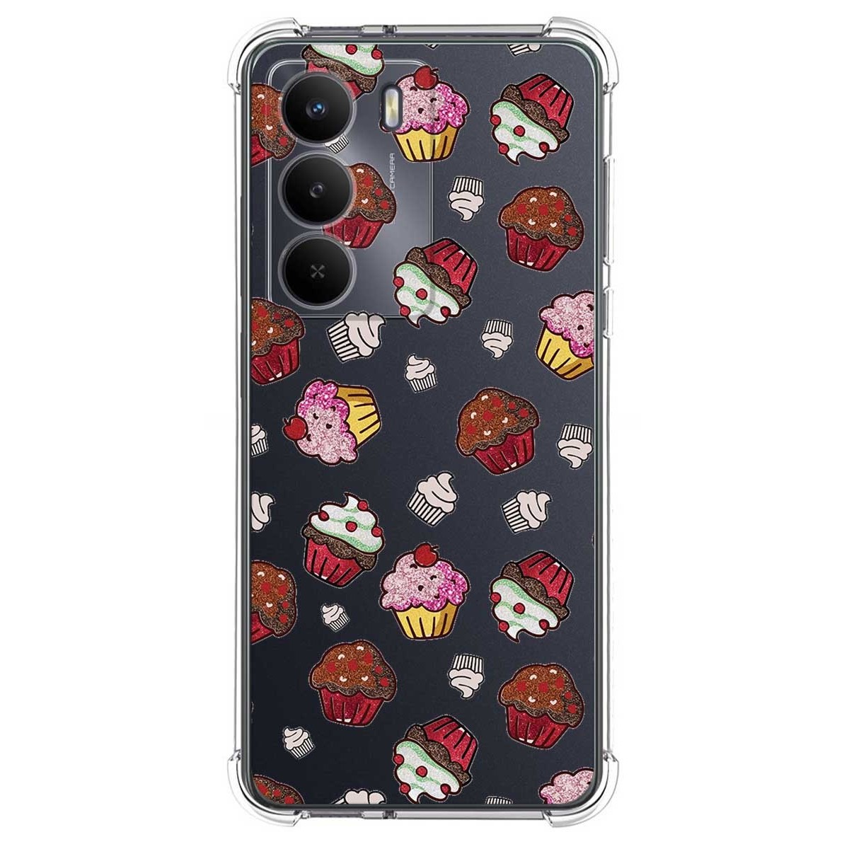 Funda Silicona Antigolpes para Realme 14x 5G diseño Muffins Dibujos