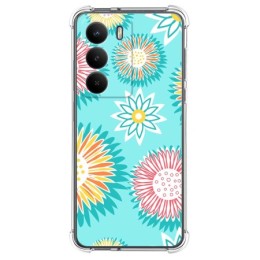 Funda Silicona Antigolpes para Realme 14x 5G diseño Flores 05 Dibujos