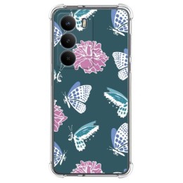 Funda Silicona Antigolpes para Realme 14x 5G diseño Flores 10 Dibujos