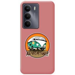 Funda Silicona Líquida Rosa para Realme 14x 5G diseño Adventure Dibujos