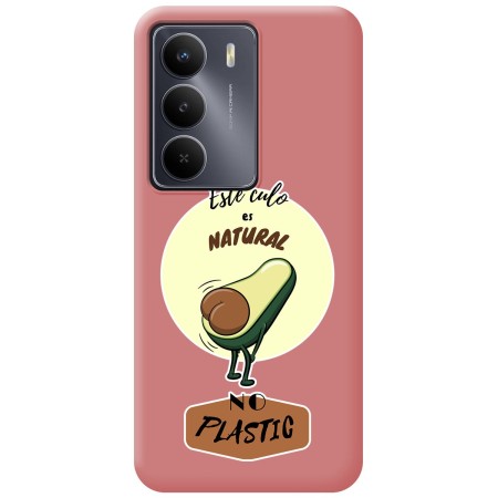 Funda Silicona Líquida Rosa para Realme 14x 5G diseño Culo Natural Dibujos
