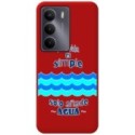 Funda Silicona Líquida Roja para Realme 14x 5G diseño Agua Dibujos
