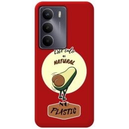Funda Silicona Líquida Roja para Realme 14x 5G diseño Culo Natural Dibujos