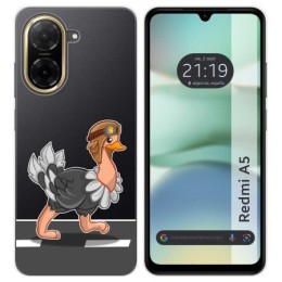 Funda Silicona Transparente para Xiaomi Redmi A5 diseño Avestruz Dibujos