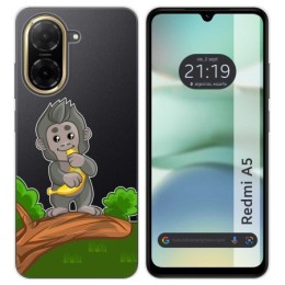 Funda Silicona Transparente para Xiaomi Redmi A5 diseño Mono Dibujos