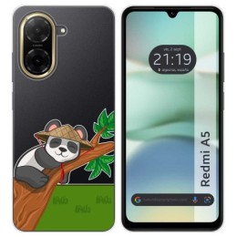 Funda Silicona Transparente para Xiaomi Redmi A5 diseño Panda Dibujos