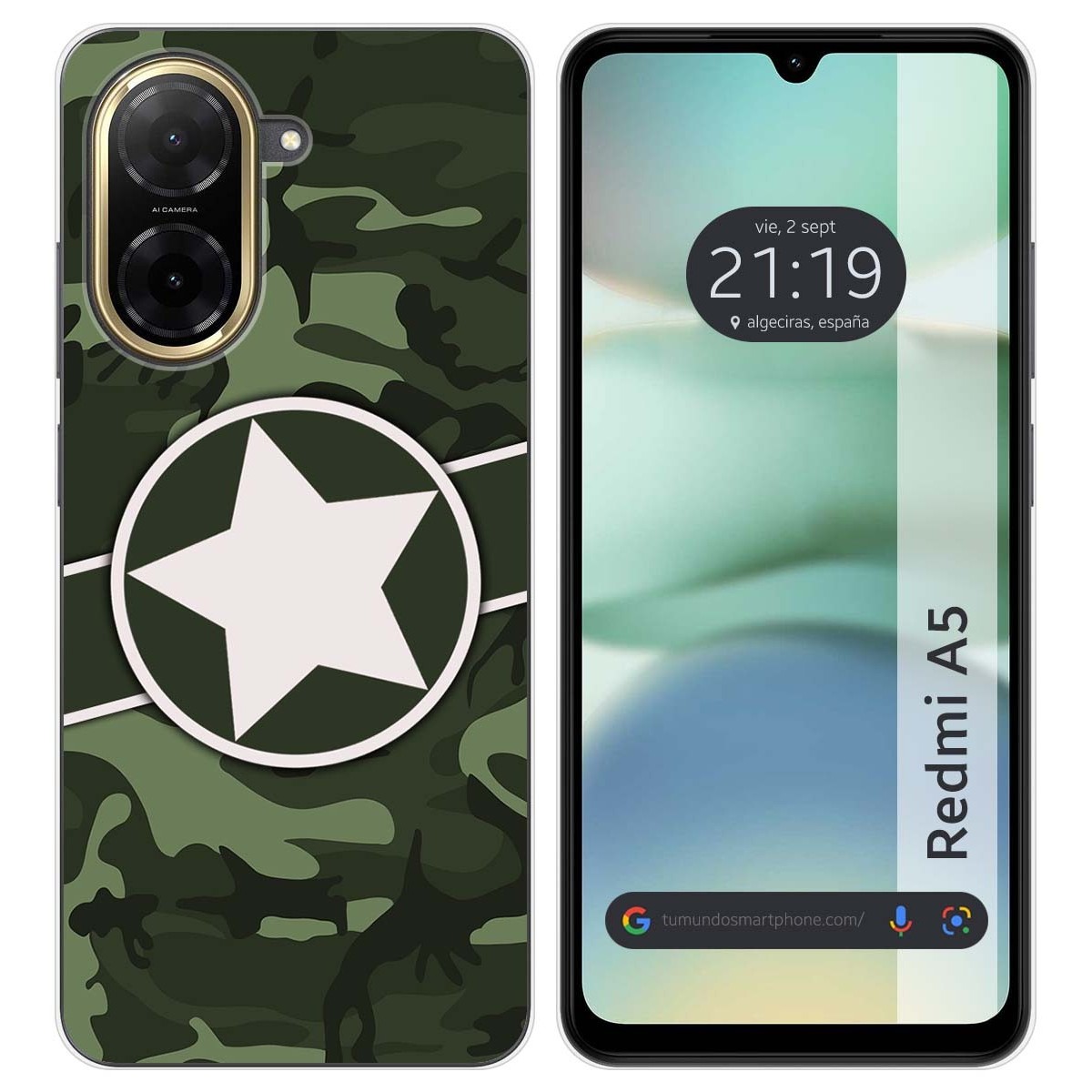 Funda Silicona para Xiaomi Redmi A5 diseño Camuflaje 01 Dibujos