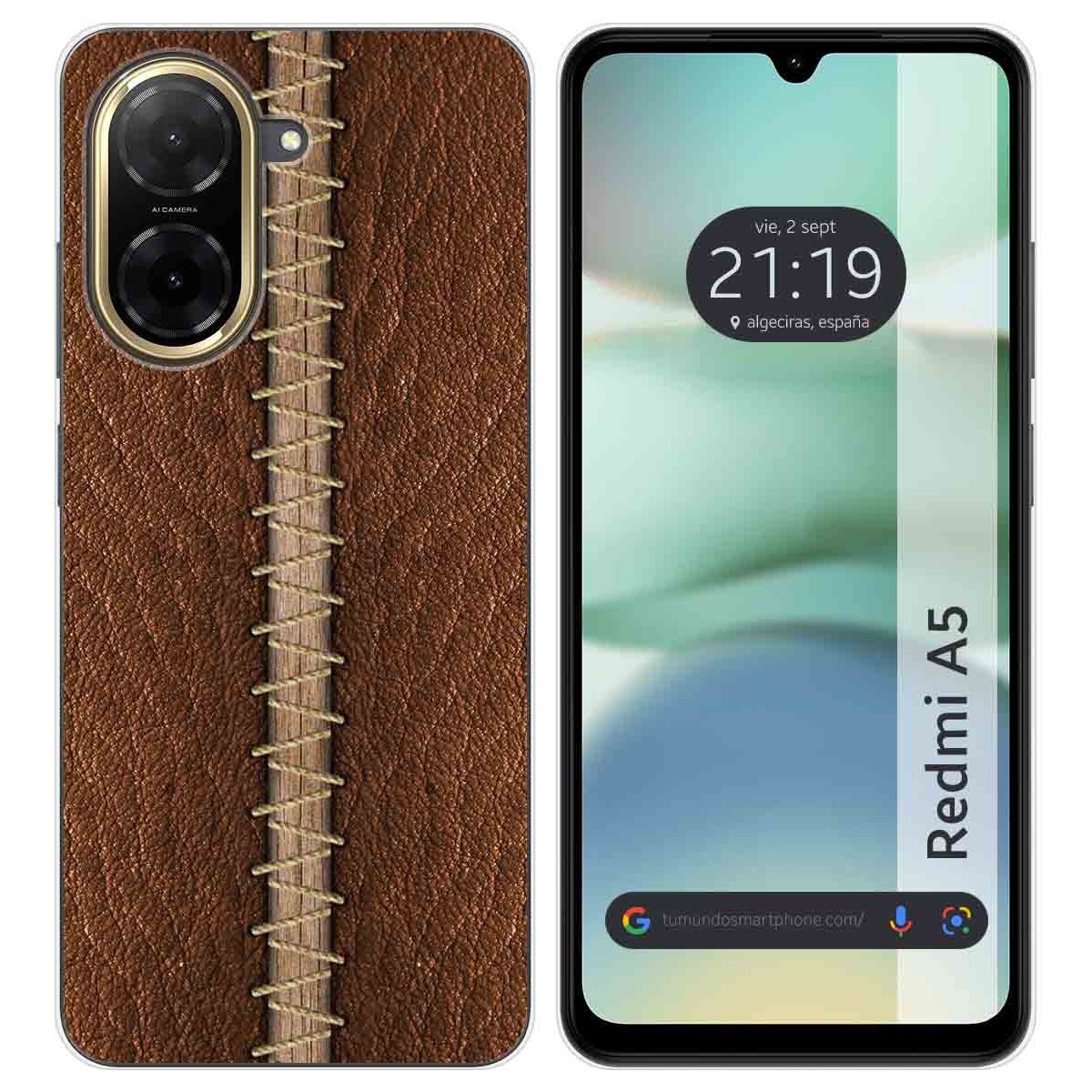 Funda Silicona para Xiaomi Redmi A5 diseño Cuero 01 Dibujos