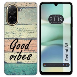 Funda Silicona para Xiaomi Redmi A5 diseño Madera 01 Dibujos