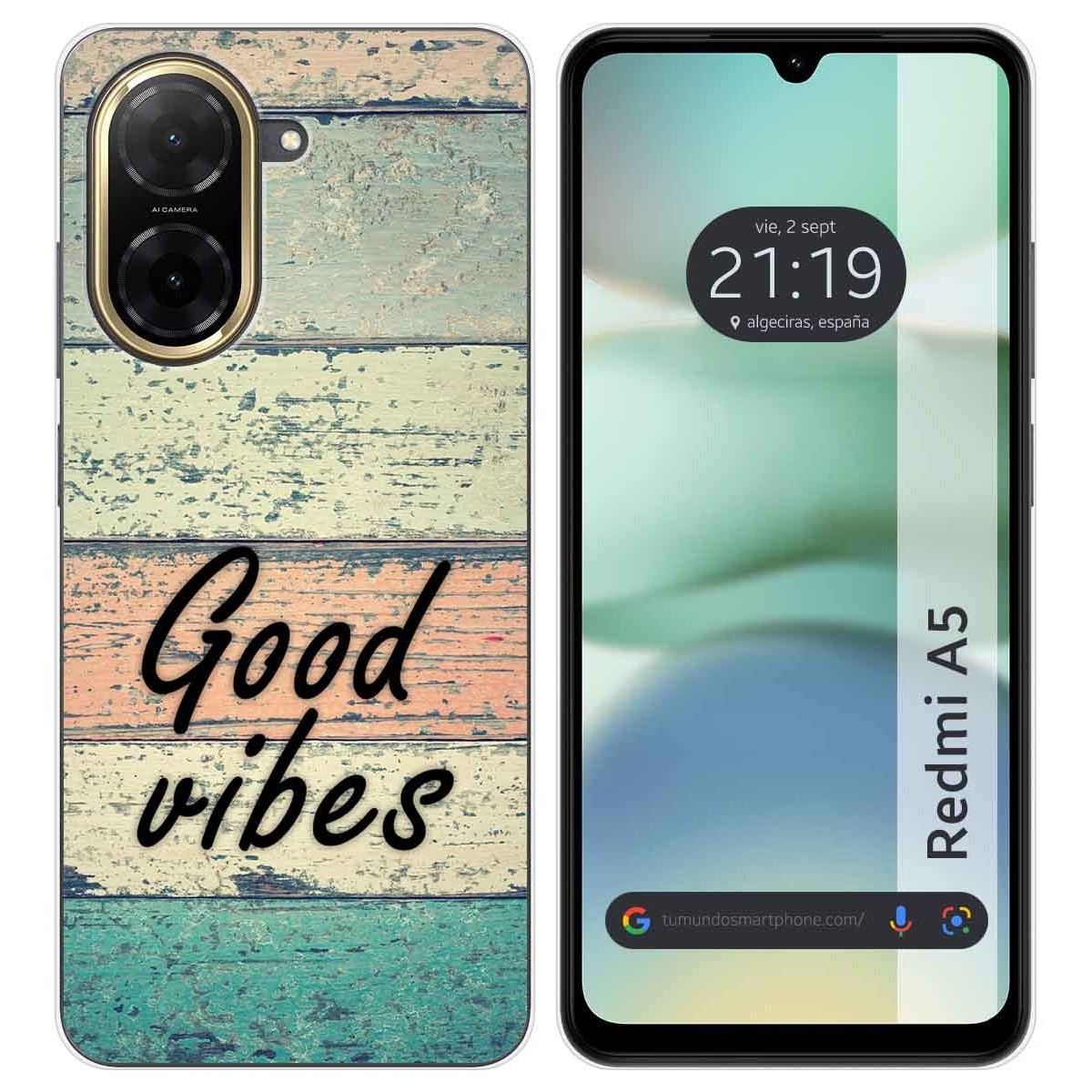 Funda Silicona para Xiaomi Redmi A5 diseño Madera 01 Dibujos
