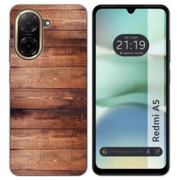 Funda Silicona para Xiaomi Redmi A5 diseño Madera 02 Dibujos