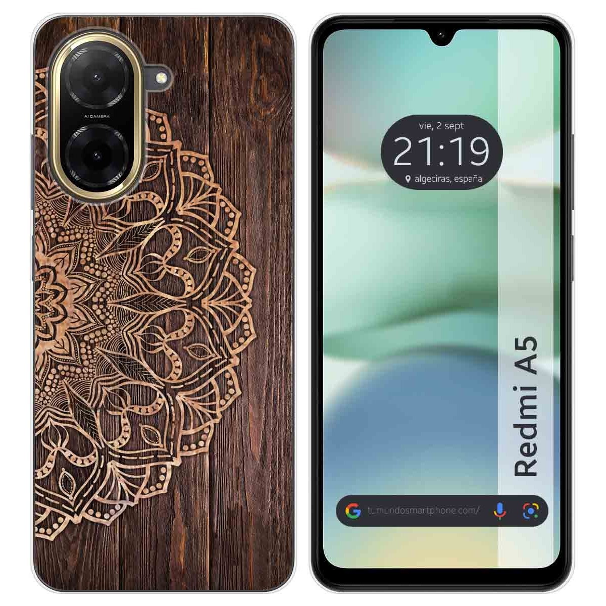 Funda Silicona para Xiaomi Redmi A5 diseño Madera 06 Dibujos