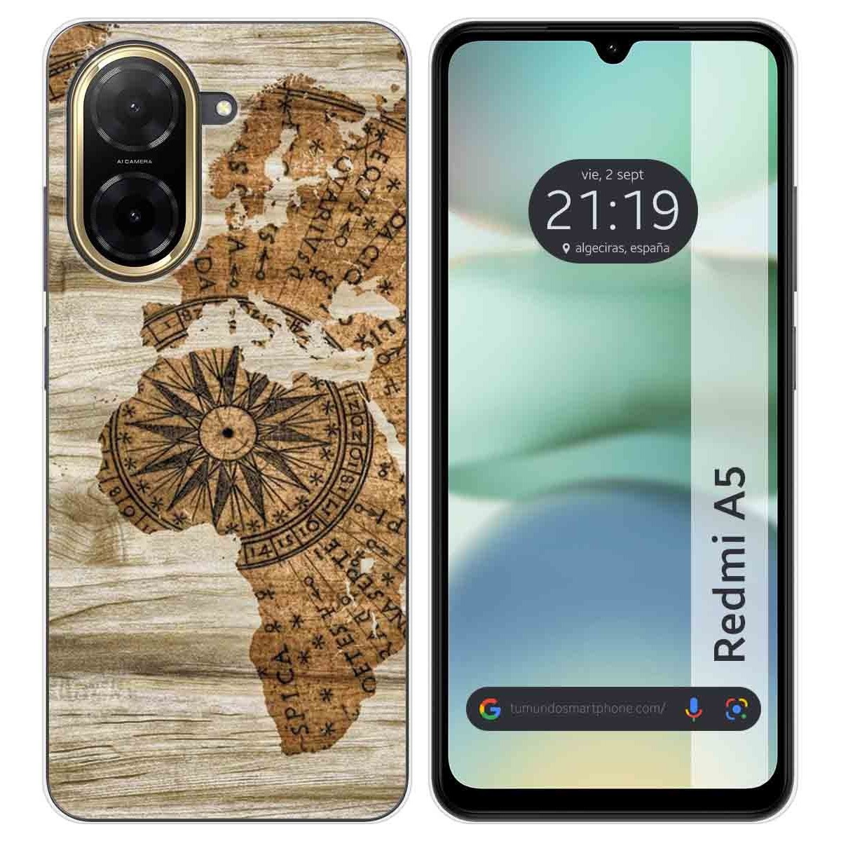Funda Silicona para Xiaomi Redmi A5 diseño Madera 07 Dibujos