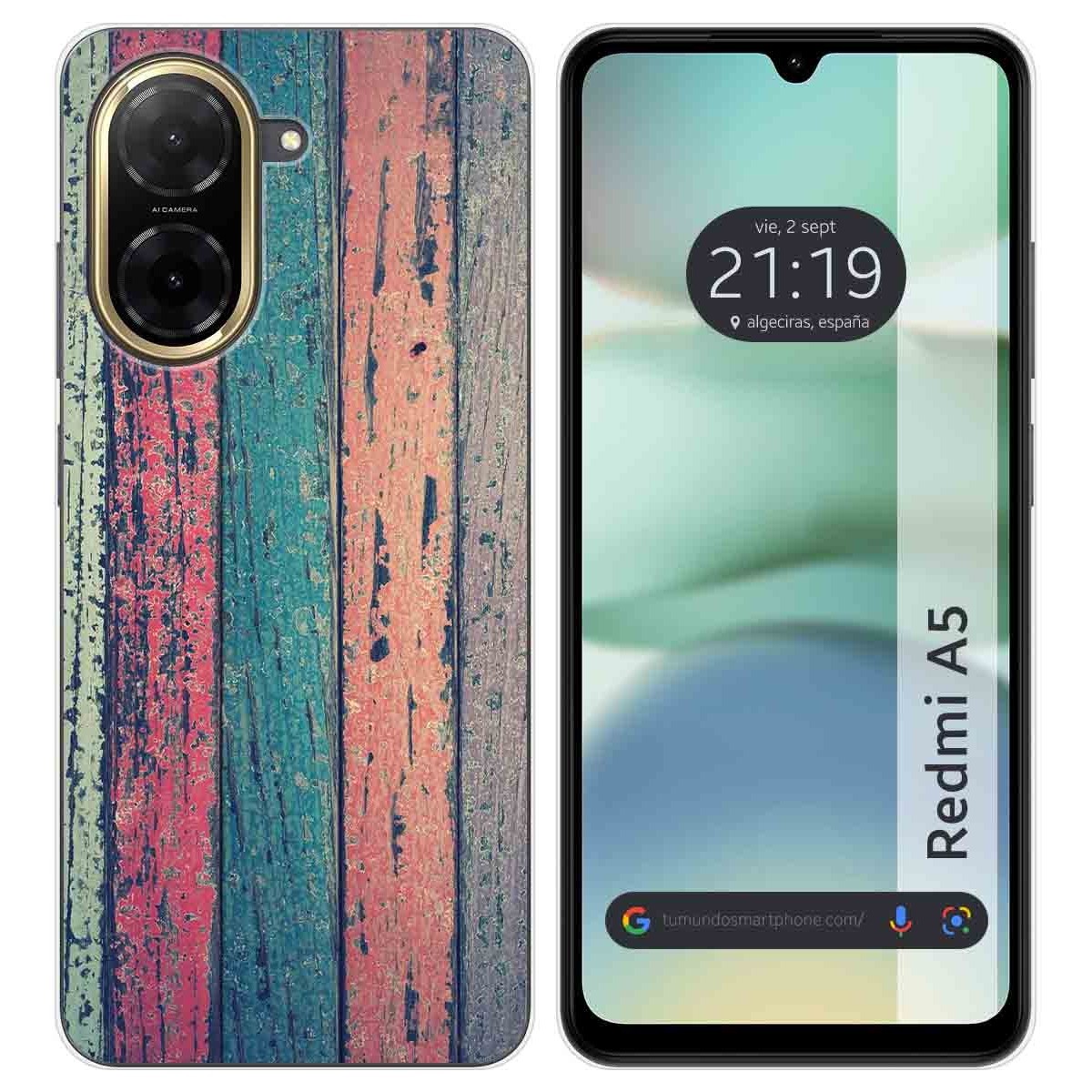 Funda Silicona para Xiaomi Redmi A5 diseño Madera 10 Dibujos