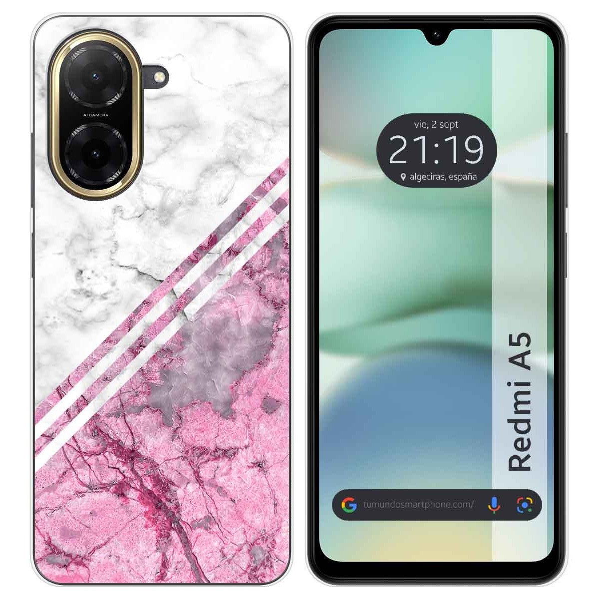 Funda Silicona para Xiaomi Redmi A5 diseño Mármol 03 Dibujos