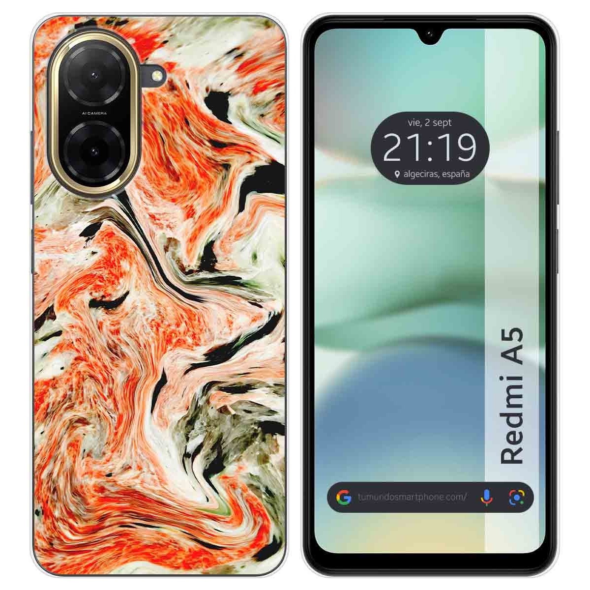 Funda Silicona para Xiaomi Redmi A5 diseño Mármol 12 Dibujos